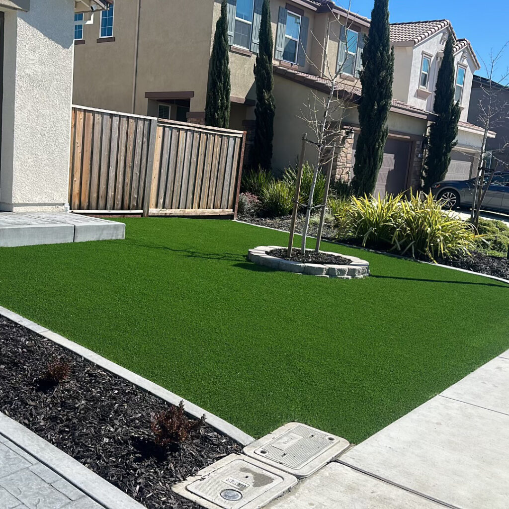 Artificial turf, Watersavers Turf, installed in a front yard