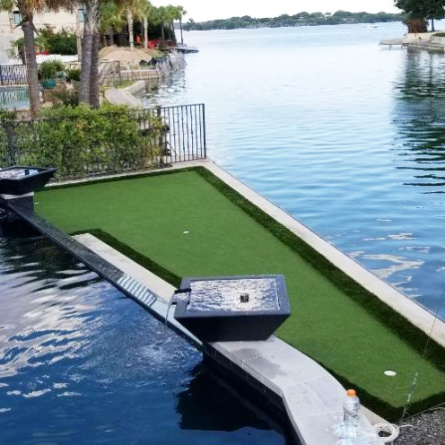 Performance Putt artificial grass by the water