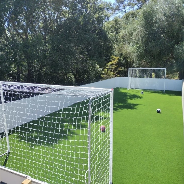 Professional Play artificial turf installed for a home soccer field