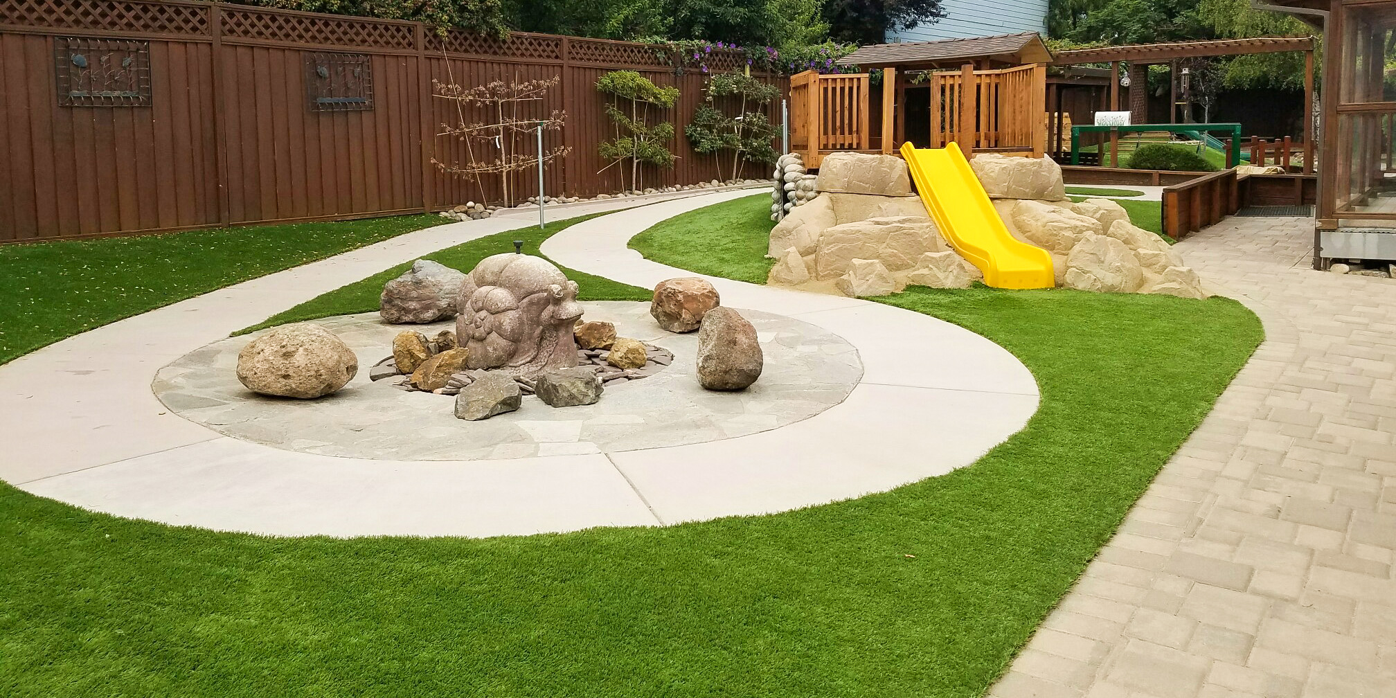Yard turf for home playgrounds