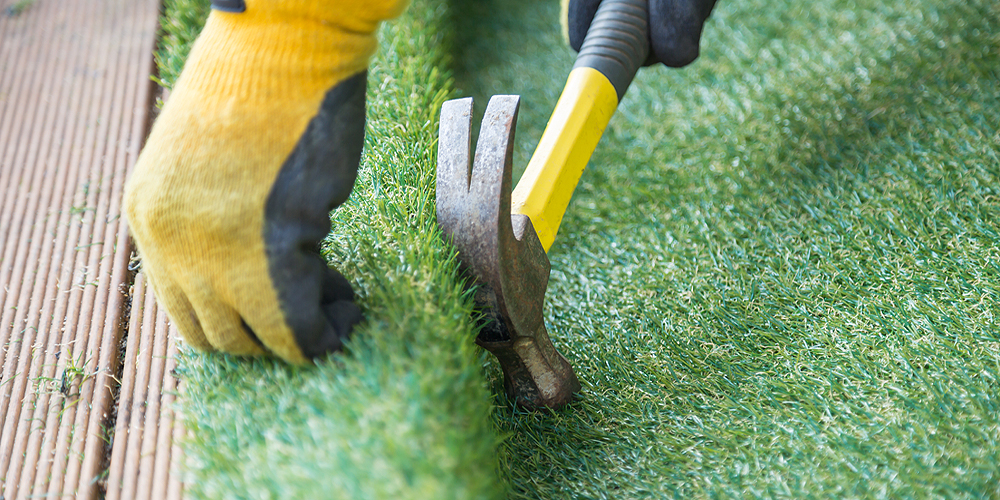 This is a great time for an easy DIY project. Consider an artificial turf deck.